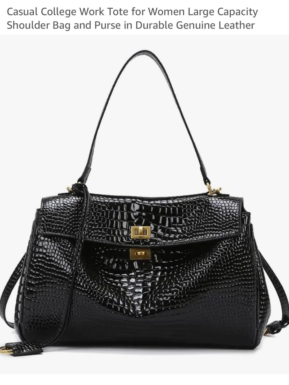 Croco embossed rodeo look alike bag 2 available